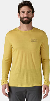 Patagonia Cap Cool Merino Graphic langemouwen shirt Groen