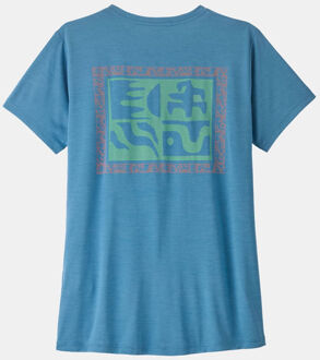 Patagonia Capilene Cool Daily Shirt - Mother Rays Dames Blauw - XL