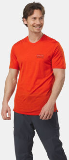 Patagonia Capilene Cool Merino Graphic T-Shirt Oranje - S