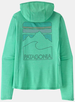 Patagonia Capilene Cool Sun Hoody - Peak Visions Dames Groen - XS