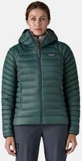 Patagonia Down Sweater Hoody Donsjas Dames Groen - M