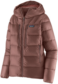 Patagonia Fitz Roy Down Hoody Donsjas Dames Zwart - M