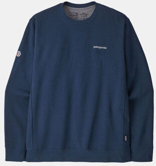 Patagonia Fitz Roy Icon Uprisal Crew casual sweater heren Blauw