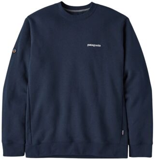 Patagonia Fitz Roy Icon Uprisal Crew Casual Sweater Heren M Donkerblauw
