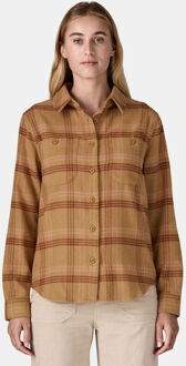 Patagonia Fjord Flannel Blouse Dames Bruin - M