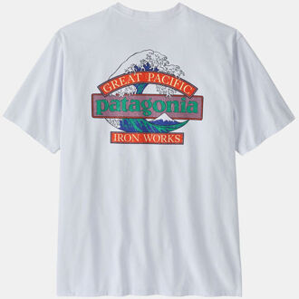 Patagonia Great Waves Responsibili-Tee Wit - M