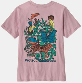 Patagonia K'S Graphic T-Shirt Junior Paars - L