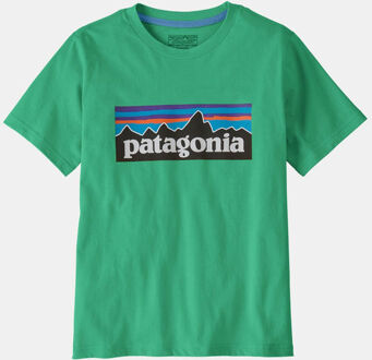 Patagonia Kids P-6 Logo T-Shirt Groen - M