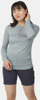 Patagonia L/S Capilene Cool Merino Graphic Shirt Dames Blauw - XL