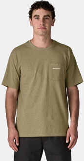 Patagonia M'S Boardshort Logo Organic Pocket T-Shirt Groen - XS