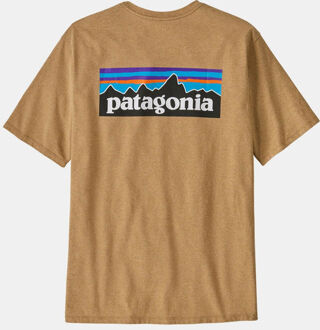 Patagonia M'S P6 Logo Responsibilitee T-Shirt Geel