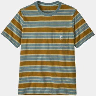 Patagonia Midweight Water People Mark Pocket Tee Blauw - L