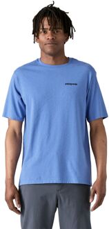 Patagonia P-6 Logo Responsibili Casual T-shirt Heren S Blauw