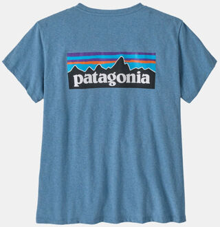 Patagonia P-6 Logo Responsibili-Tee Blauw
