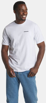 Patagonia P-6 Logo Tee Casual T-shirt Heren XL Wit