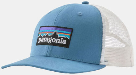 Patagonia P-6 Logo Trucker Hat Blauw - One size