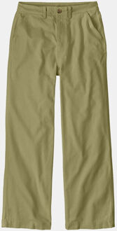 Patagonia Point Reyes Canvas Wide Leg Broek Dames Groen - US 8