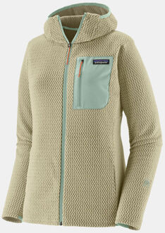 Patagonia R1 Air Hoody Fleecevest Dames Groen - L