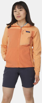 Patagonia R1 Crossstrata Hoody Fleecejas Dames Roze - S