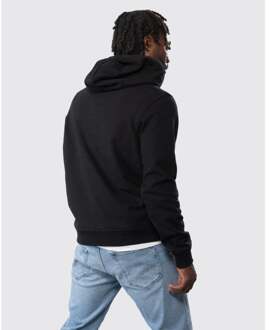 Patch Logo Black Hoodie - maat XS Zwart