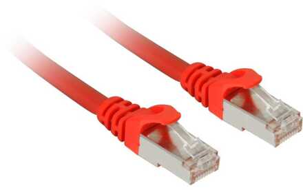 Patchkabel SFTP, RJ-45 met Cat.7a Rood