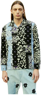 Patchwork Flanellen Overhemd Noma t.d. , Multicolor , Heren - 2Xl,Xl,L,M