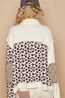 Patchwork Gequiltede Jas - maat M Ivoor