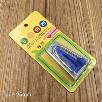Patchwork Gereedschappen 4 Size Bias Tape Makers Bias Binding Naaien Accessoires Binnenlandse Machine Draagbare Naaien Quilten Gereedschap blauw 25mm