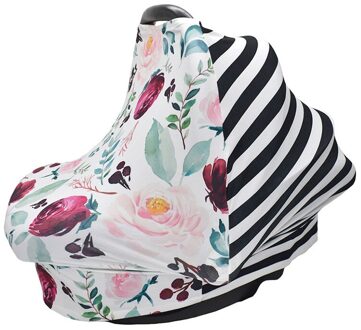 Patchwork Verpleging Cover Voor Borstvoeding Super Zacht Katoen Multi Gebruik Voor Baby Auto Stoelhoezen Canopy Winkelwagen Sjaal 2