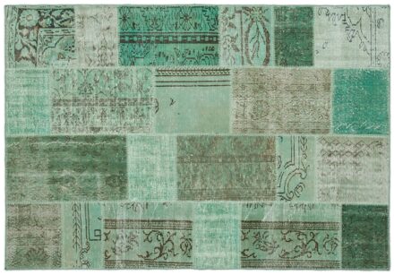 patchwork vloerkleed groen nr.20765 230cm x 161cm Groen#00FF00