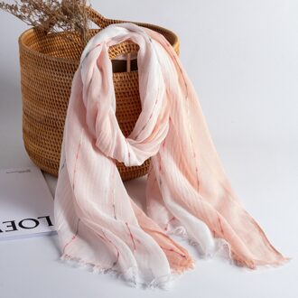 Patchwork Vrouwen Sjaal Dunne Sjaal En Wraps Bandana Pashmina WJ0109 Roze