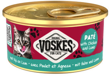 Paté met kip en lam natvoer kat 2 trays (48 x 85 g)