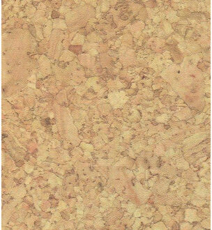 Patifix Decoratie plakfolie - 3x - kurk look bruin - kunststof - 45 cm x 2 meter