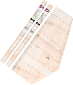 Patifix Decoratie plakfolie met houtnerf look - 2x - 45 cm x 2 meter - zelfklevend - kleeffolie?- decoratief