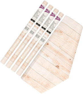 Patifix Decoratie plakfolie met houtnerf look - 4x - 45 cm x 2 meter - zelfklevend - kleeffolie?- decoratief