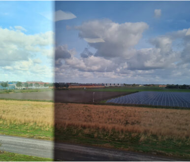 Patifix Raamfolie zonwerend - 2x - 2M x 50 cm - transparant bruin - zelfklevend - glasfolie tegen zon en ink