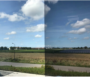 Patifix Raamfolie zonwerend semi transparant/donkergrijs 50 cm x 2 meter zelfklevend - Raamstickers