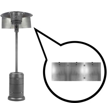 Patio Kachels Reflector Draagbare Directionele Warmte Gericht Reflector Voor Ronde Natuurlijke Gas En Propaan Patio Kachels Levert