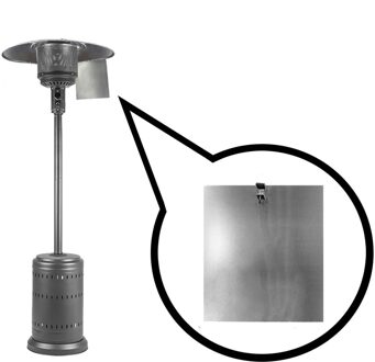 Patio Kachels Reflector Draagbare Directionele Warmte Gericht Reflector Voor Ronde Natuurlijke Gas En Propaan Patio Kachels Levert