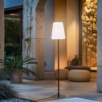 Patio vloerlamp, IP44, grafiet/wit, hoogte 148 cm grafiet, wit