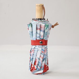 Patio Winddicht Paraplu Opvouwbare Chinese Kids Paraplu Academy Leuke Vintage Ombrelli Da Pioggia Huishoudelijke Producten BL50XS 3-16 bone wooden