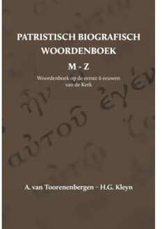 Patristisch Biografisch Woordenboek - Patristisch - (ISBN:9789057193439)