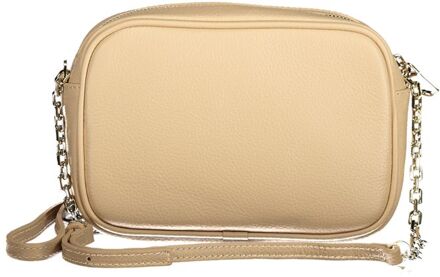 Patrizia Pepe Beige Leren Handtas - maat