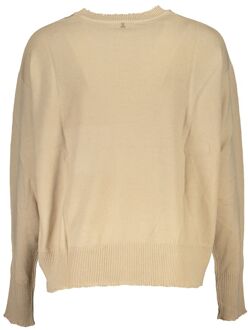 Patrizia Pepe Ontspannen Trui met Lange Mouwen van Breiwerk - maat Bruin