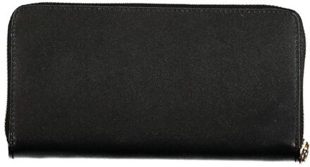 Patrizia Pepe Ritstas Leer Wallet Zwart
