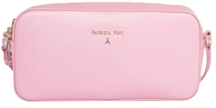 Patrizia Pepe Roze Graphic Case Schoudertas Patrizia Pepe , Pink , Dames - ONE Size