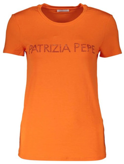 Patrizia Pepe T-Shirts Patrizia Pepe , Orange , Dames - L,M,S,Xs