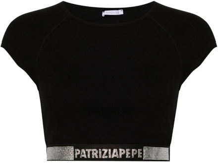 Patrizia Pepe Zwart T-shirt en Polo Set Patrizia Pepe , Black , Dames - M,S,Xs