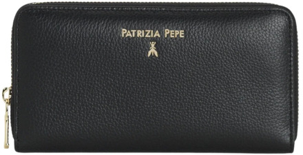Patrizia Pepe Zwarte Portemonnee Patrizia Pepe , Black , Dames - ONE Size