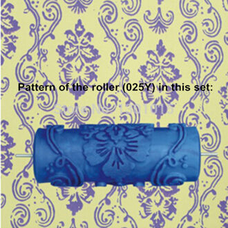Patronen Wanddecoratie Verf 5 "Rubber Roller Borstel Hoofd Zonder Schilderen Gereedschap Behang Thuis Kamer Schilderen Machine 025Y